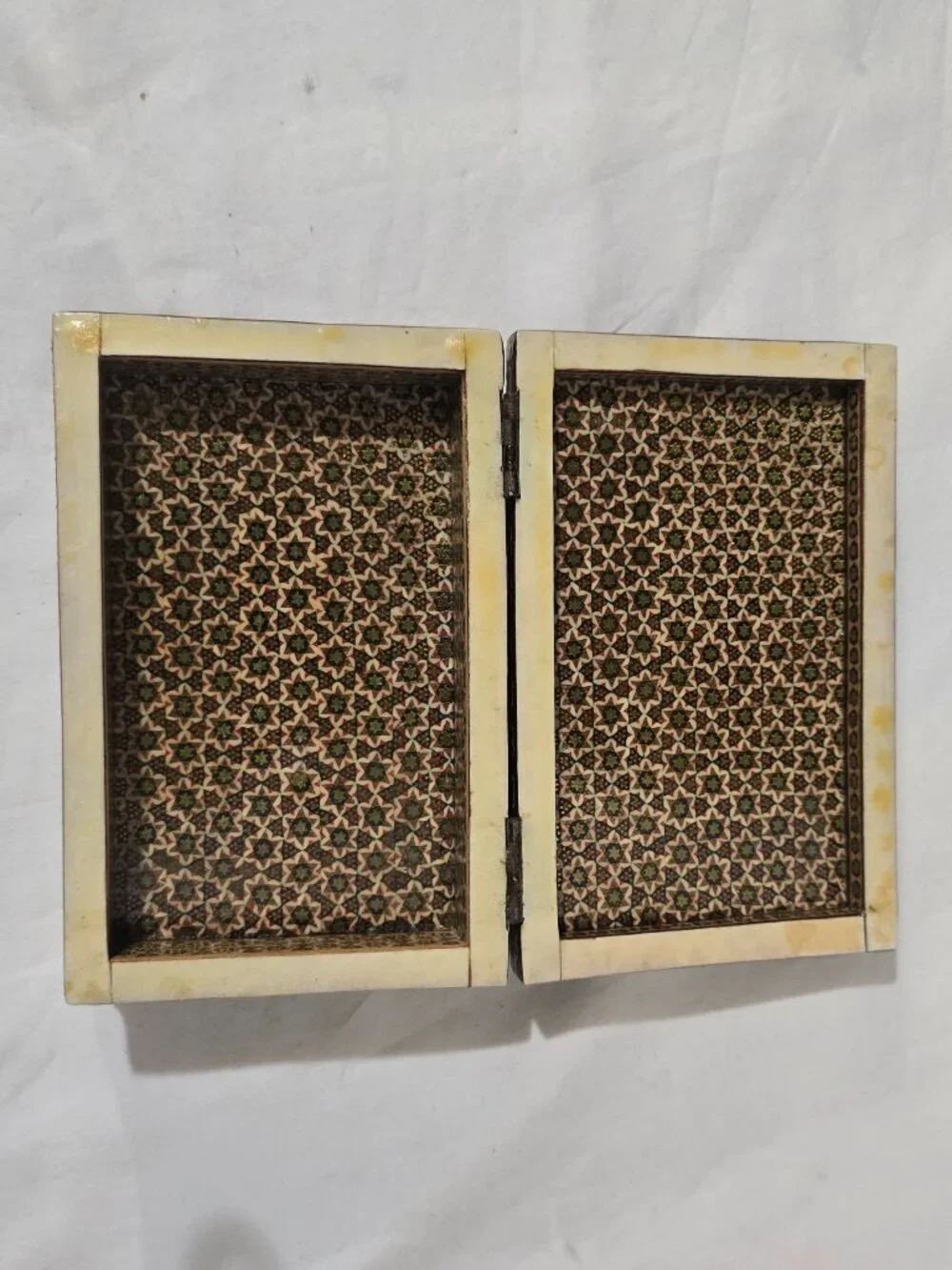 Persian Khatam Marquetry Jewelry Trinket Box